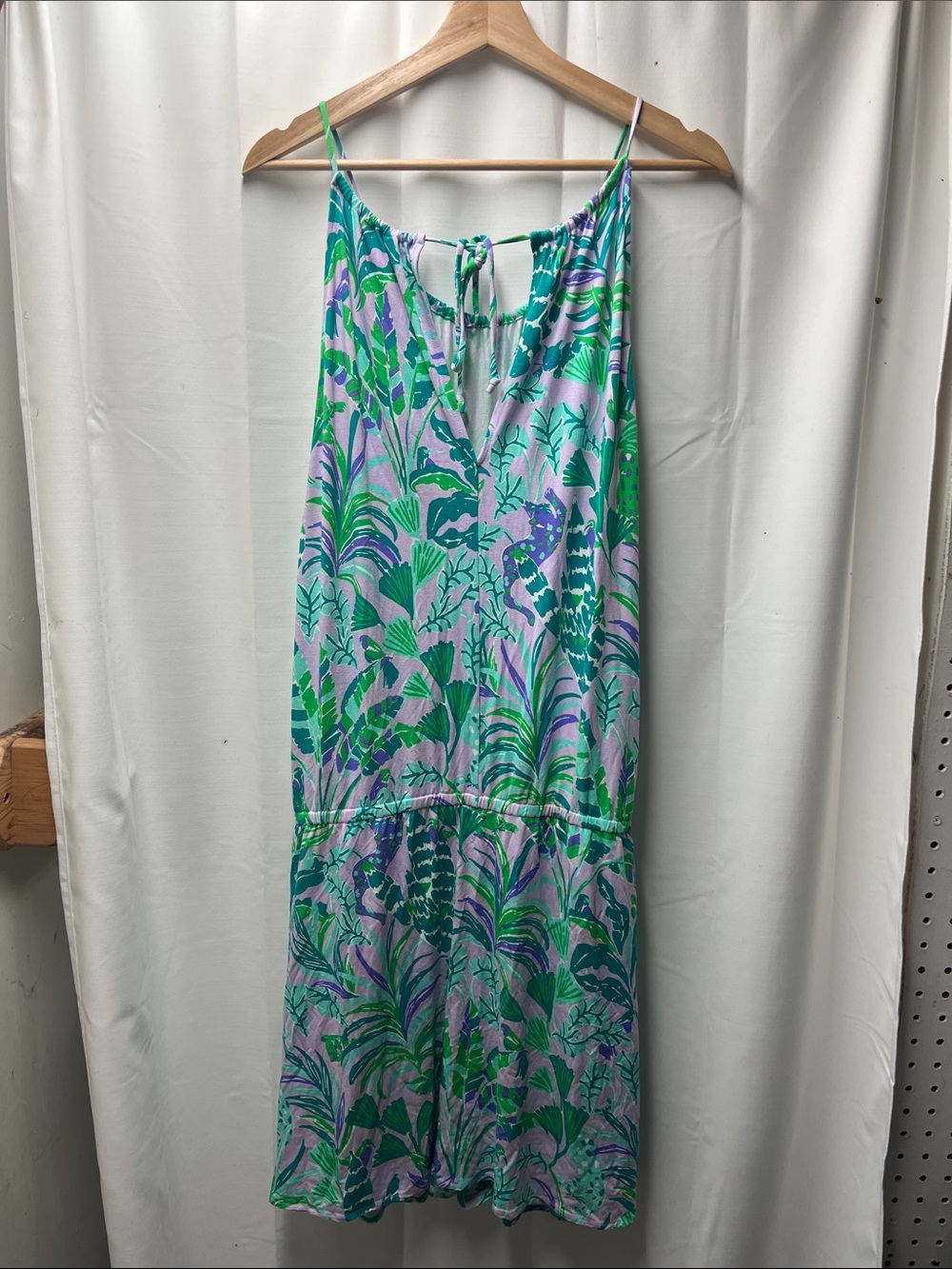 Lilly Pulitzer Gianni Skort Romper in the Purple Iris on the Chase - XL - Picture 7 of 7